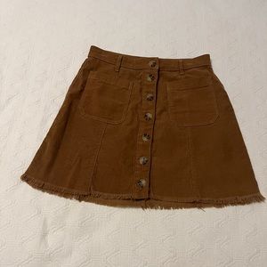 Corduroy mini skirt - size M
